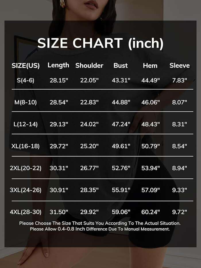 ATHMILE Womens Oversized T Shirts Casual Tee Workout Tops Gym Clothes Summer Loose Fit Short Sleeve Graphics Basic Y2K 2026 - Image 6