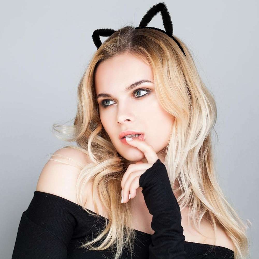 WHAVEL Cat Ears Headband for Women Cat Ear Headbands Party Supplies Hair Accessories for Women - Image 2
