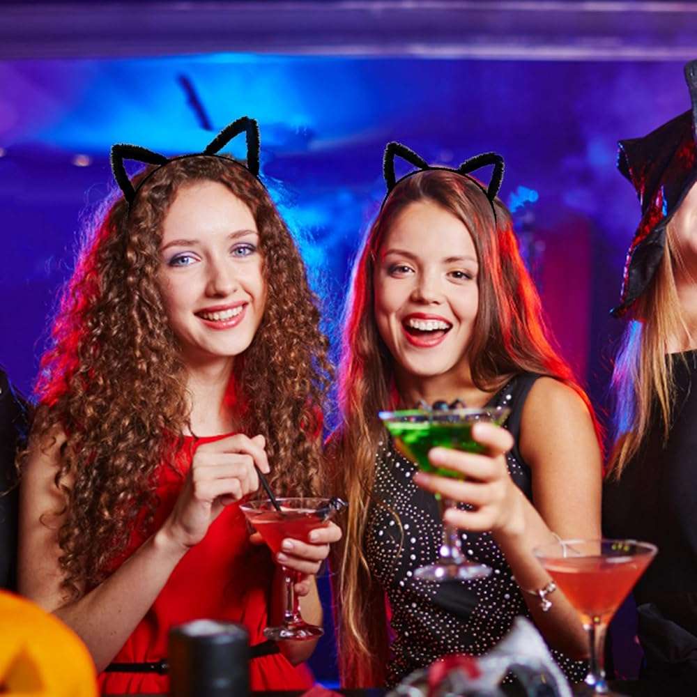 WHAVEL Cat Ears Headband for Women Cat Ear Headbands Party Supplies Hair Accessories for Women - Image 5
