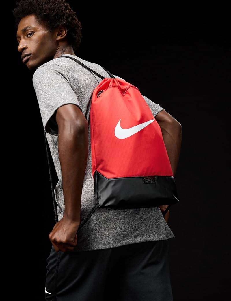 Nike Unisex Adult Gameday Brasilia 9.5 Training Drawstring Gym Sack, Bag, Backpack (18L) | Mens and Womens - Image 3