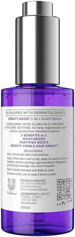 Dove Derma Scalp Density Boost 3-in-1 Scalp Serum 1 ct With Prebiotic Glycerin, Zinc + Peptides, and Niacinamide For Breakage And Hair Thinning 2 oz - Image 2