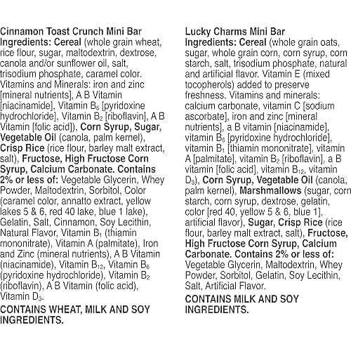 General Mills Cereal Lucky Charms and Cinnamon Toast Crunch Mini Cereal Treat Bars Variety Pack, 40 Ct, 20 oz - Image 3