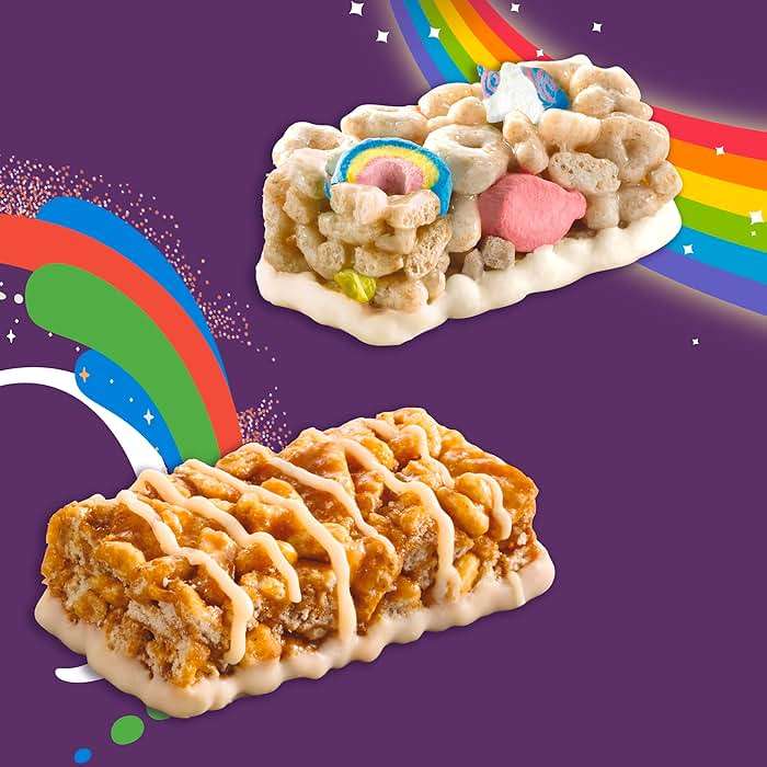 General Mills Cereal Lucky Charms and Cinnamon Toast Crunch Mini Cereal Treat Bars Variety Pack, 40 Ct, 20 oz - Image 4