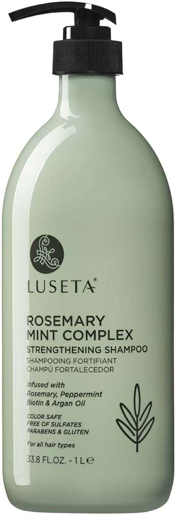 LUSETA Rosemary Mint Strengthening Shampoo Hydrating and Nourishing Damaged Hair Thickening Shampoo for Thinning Hair,Reduce Frizz and Add Shine for All Hair Types, Sulfate Free 33.8oz - Image 1