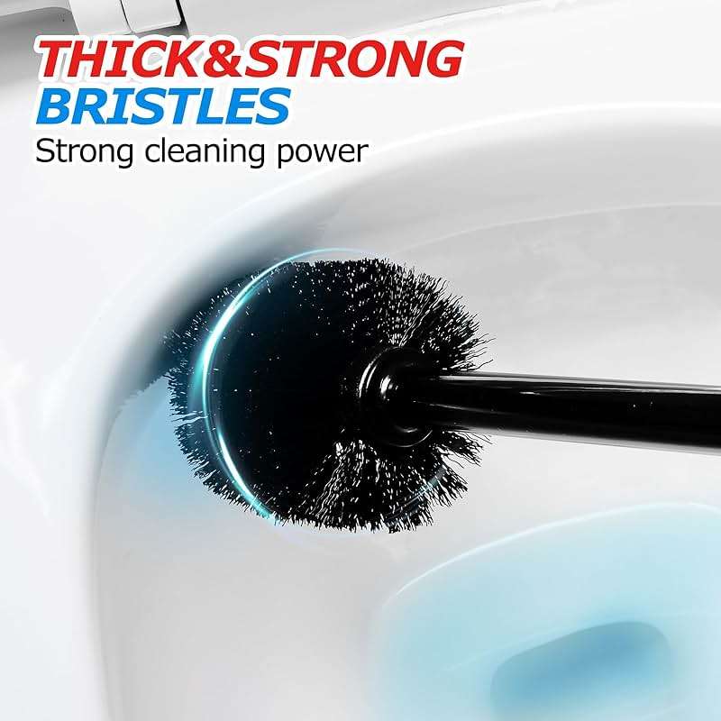 FORASTO 2 in 1 Toilet Plunger and Brush Set，Extended Handle Plunger，Toilet Bowl Brush Plunger Set, Bathroom Cleaning Tools ，Toilet Brush Plunger Combo，Cleaning Brush，Bathroom Cleaning Supplies - Image 6