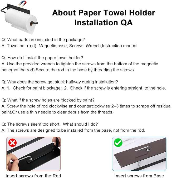 Paper Towel Holder, Magnetic Paper Towel Holder for Fridge, Toilet Paper Roll Holder Magnet Towel Rack Wall Mount Fridge Organizer for Paper Towels Rolls Bathroom Pantry RV Kitchen Storage - Image 8