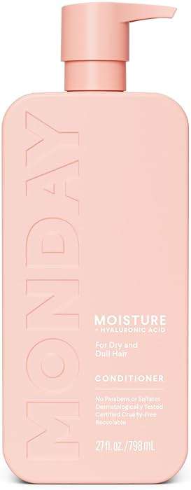 MONDAY Haircare MOISTURE Conditioner with Hyaluronic Acid, Coconut Oil & Shea Butter for Dry & Dull Hair 798 mL - Image 1