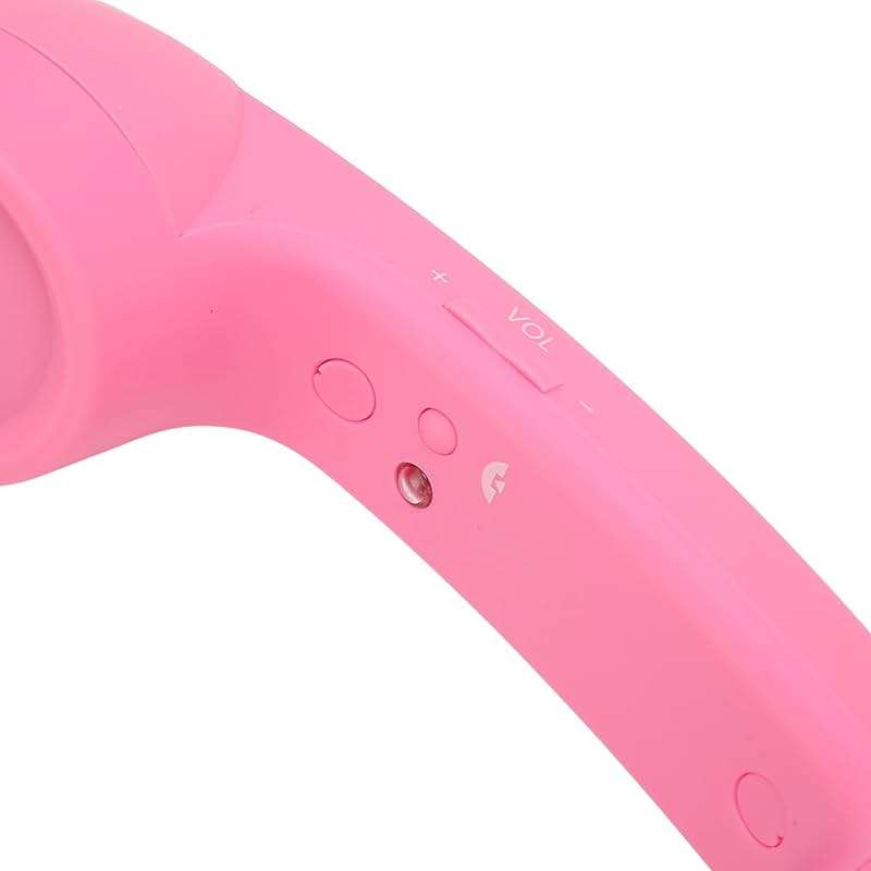 Retro Telephone Handset for Cell Phones - Comfortable Corded Receiver with Ergonomic Design for Clear Conversations (Pink) - Image 8
