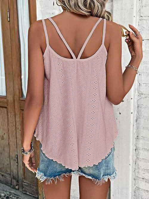 ATHMILE Women's Tank Tops Sleeveless Summer Top Spaghetti Strap Spring Shirt Loose Fit Beach Vacation 2026 Casual - Image 2