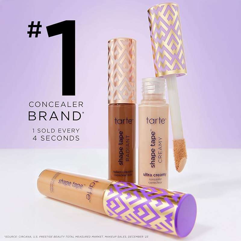 tarte shape tape radiant concealer – Medium-Coverage, Radiant Finish for Under Eye Concealer for Dark Circles, Fine Lines, Redness & Discoloration, Hydrating, Vegan, Cruelty Free - Image 5