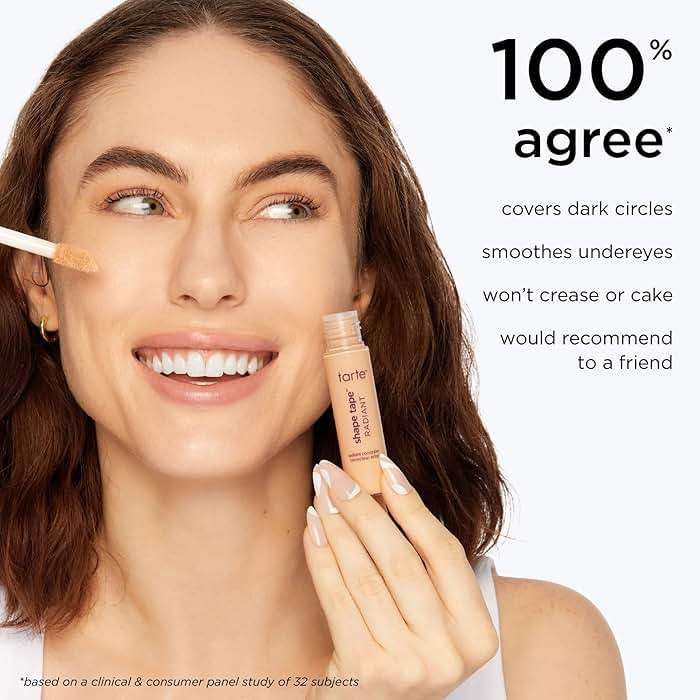 tarte shape tape radiant concealer – Medium-Coverage, Radiant Finish for Under Eye Concealer for Dark Circles, Fine Lines, Redness & Discoloration, Hydrating, Vegan, Cruelty Free - Image 6