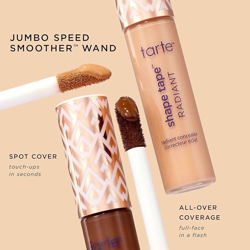 tarte shape tape radiant concealer – Medium-Coverage, Radiant Finish for Under Eye Concealer for Dark Circles, Fine Lines, Redness & Discoloration, Hydrating, Vegan, Cruelty Free - Image 9