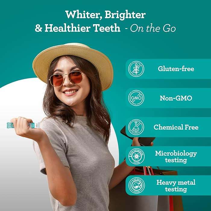 GuruNanda Travel Sachets Coconut Oil Pulling, Fresh Breath Mouthwash, 7 Essential Oils & Vitamins for Happy Teeth & Gums, 7 Sachets - Image 6