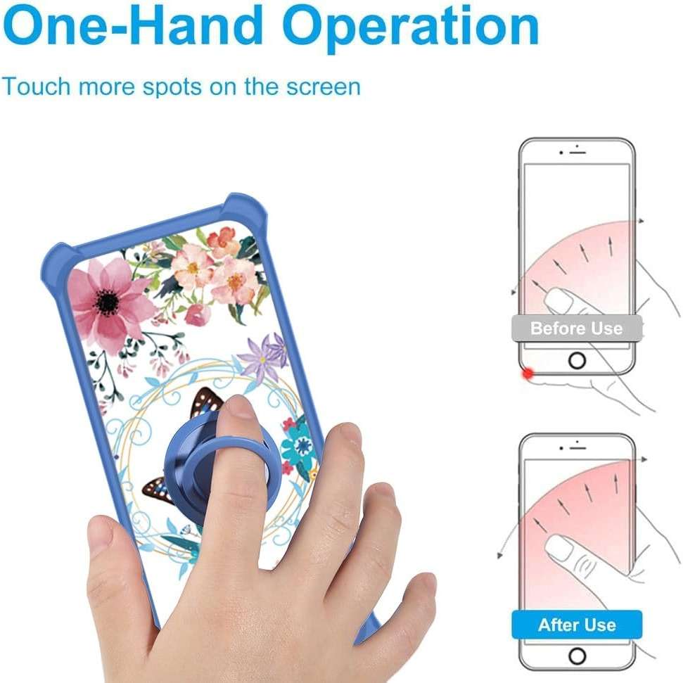 jioeuinly Case for Nuu A23 N6001L Case Compatible with Nuu A23 Phone Case Cover [with Tempered Glass Screen Protector][Ring Support][Luminous Effect] YGL-LHD - Image 4