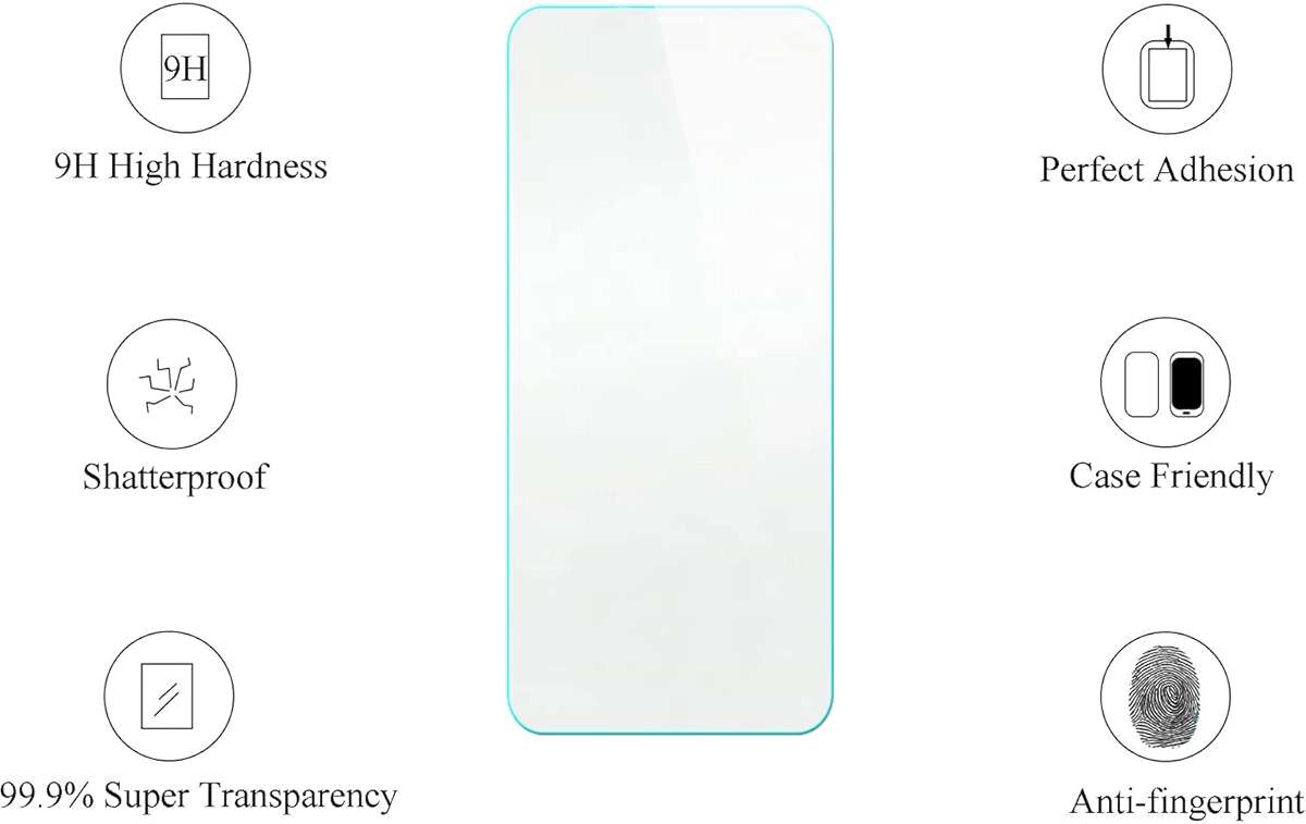 jioeuinly Case for Nuu A23 N6001L Case Compatible with Nuu A23 Phone Case Cover [with Tempered Glass Screen Protector][Ring Support][Luminous Effect] YGL-LHD - Image 6
