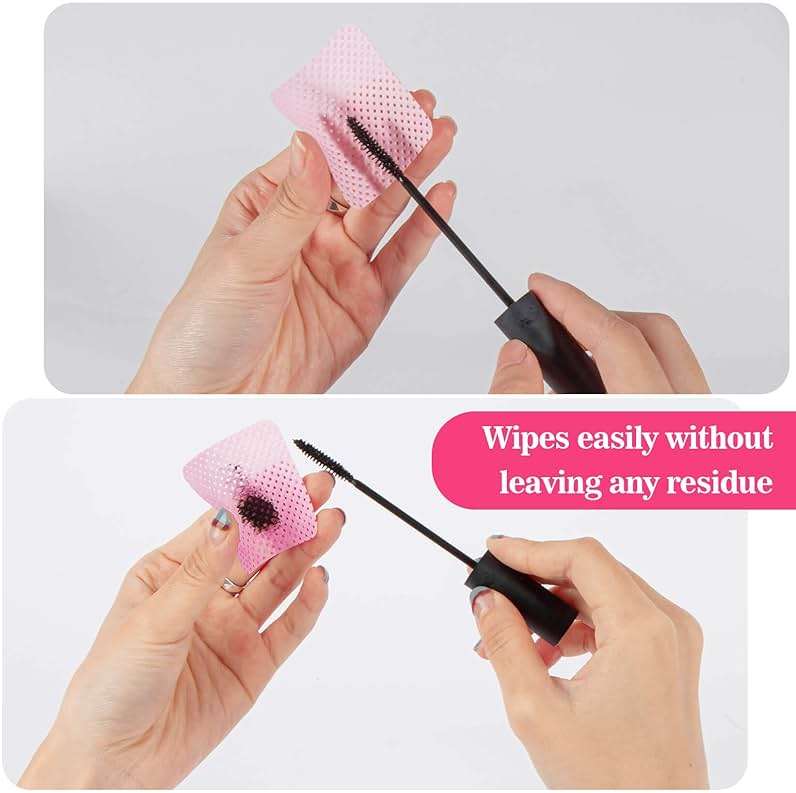 MAQIHAN 1200 Lint Free Nail Wipes - Pink Acetone Nail Polish Remover Wipes Lint Free Nail Wipes Pads Gel Nails No Lint Nail Glue Wipes Eyelash Extensions Toallitas Para Uñas Sin Pelusa Nail Supplies - Image 5