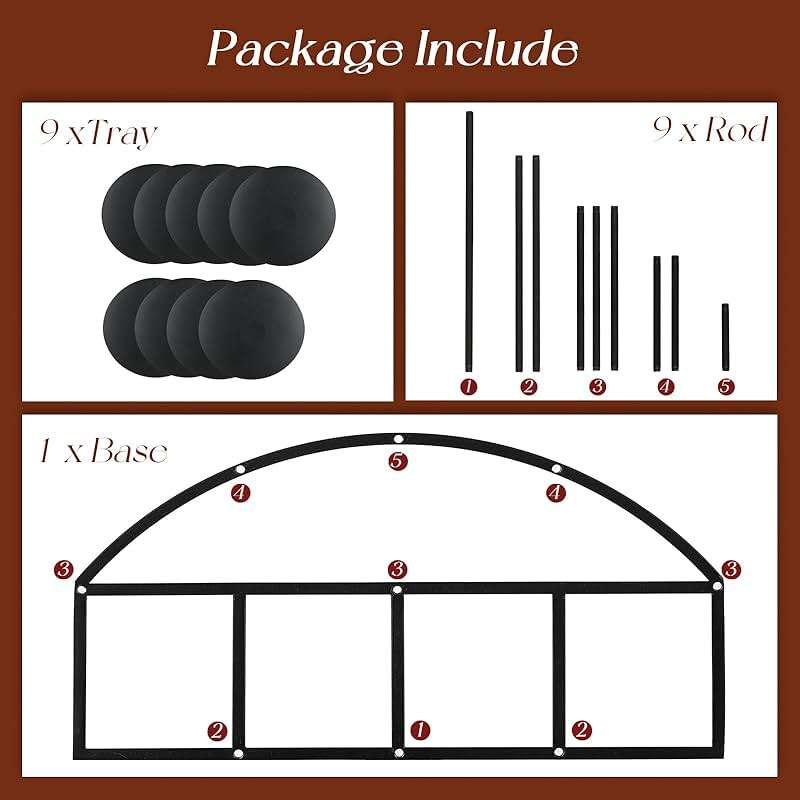 Candeldo Candelabra Fireplace Candle Holder: Black Metal Pillar Candle Holders for Inside Fireplace Mantle Decor Floor Candelabras Table Centerpiece - Image 5