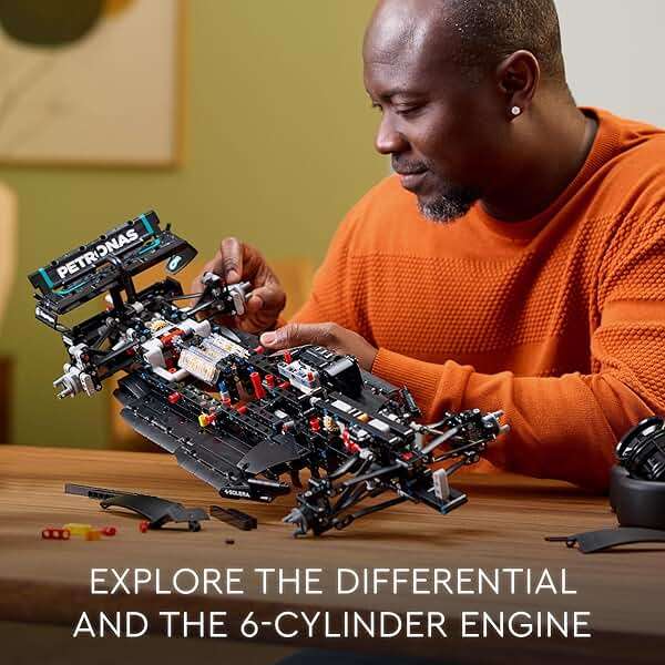 LEGO Technic Mercedes-AMG F1 W14 E Performance Model Car Kits - Formula 1 Building Sets for Adults, Ages 18+ - Gift for Birthdays - Race Car with Realistic Details - 42171 - Image 2