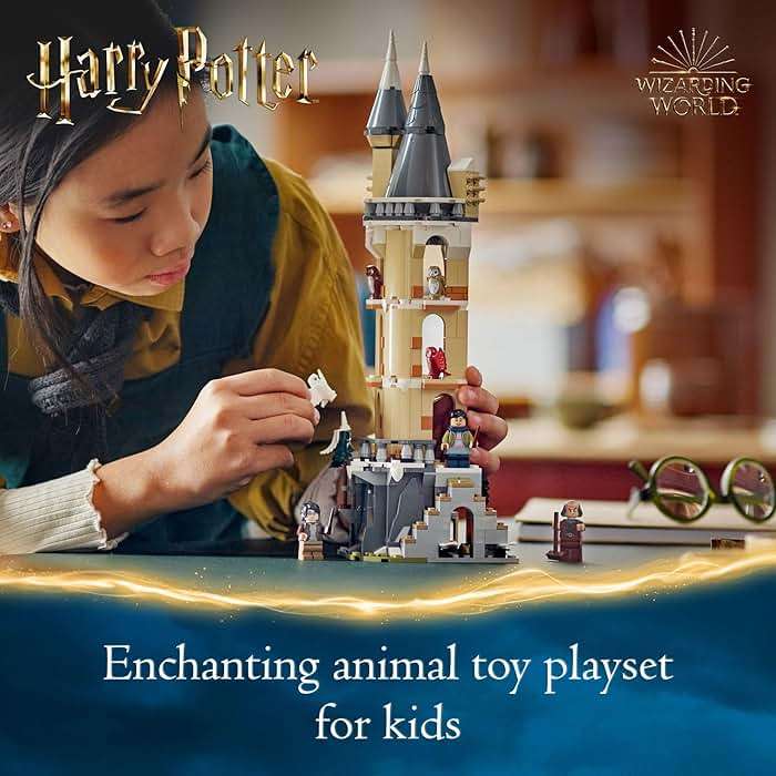 LEGO Harry Potter Hogwarts Castle Owlery Toy, Wizarding World Fantasy Toy for Girls and Boys, Harry Potter Castle Playset with 3 Characters, Birthday Gift Idea for Kids Ages 8 and Up, 76430 - Image 2