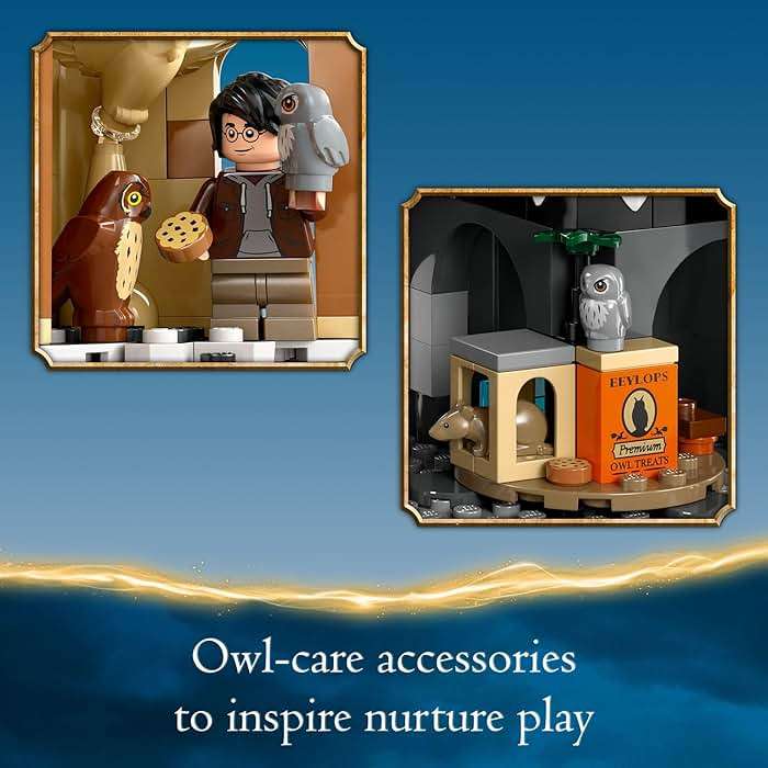 LEGO Harry Potter Hogwarts Castle Owlery Toy, Wizarding World Fantasy Toy for Girls and Boys, Harry Potter Castle Playset with 3 Characters, Birthday Gift Idea for Kids Ages 8 and Up, 76430 - Image 4