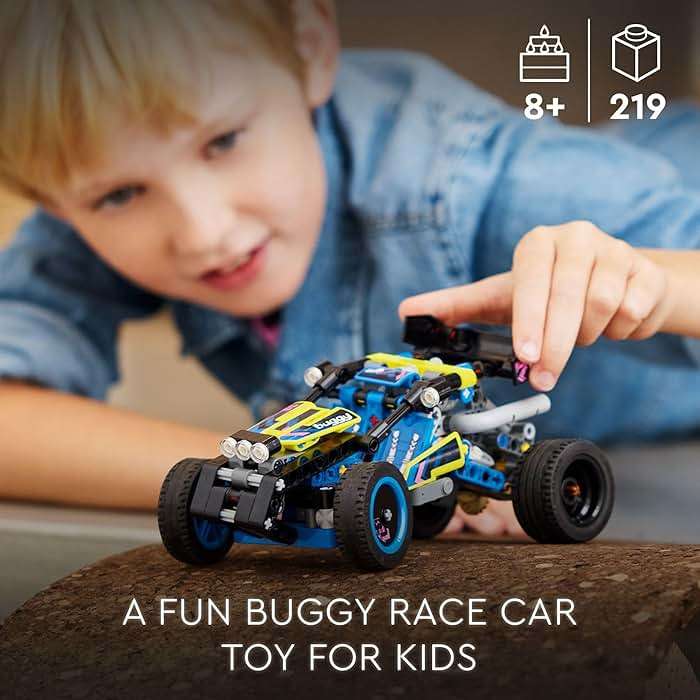 LEGO Technic Off-Road Race Buggy Toy Car - Building Set for Boys & Girls, Ages 8+ - Race Car W/Detailed Features - Gift for Birthdays - 42164 - Image 2