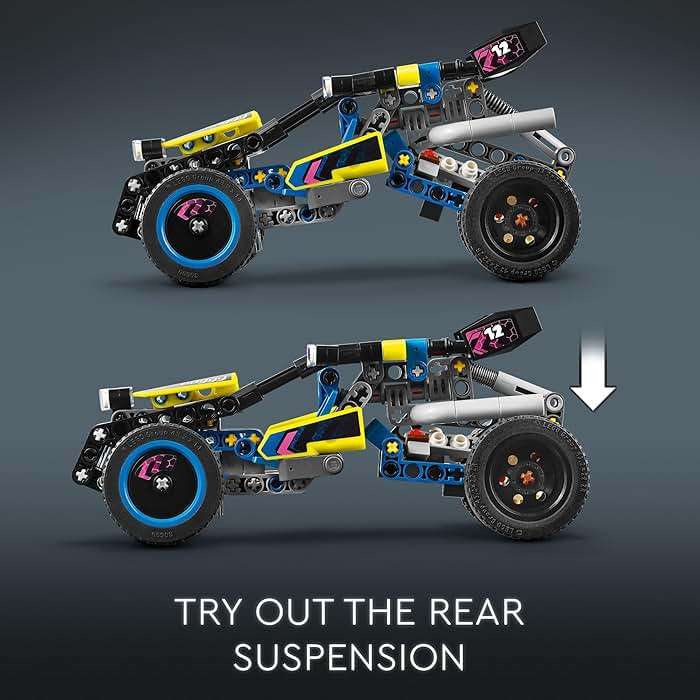 LEGO Technic Off-Road Race Buggy Toy Car - Building Set for Boys & Girls, Ages 8+ - Race Car W/Detailed Features - Gift for Birthdays - 42164 - Image 5