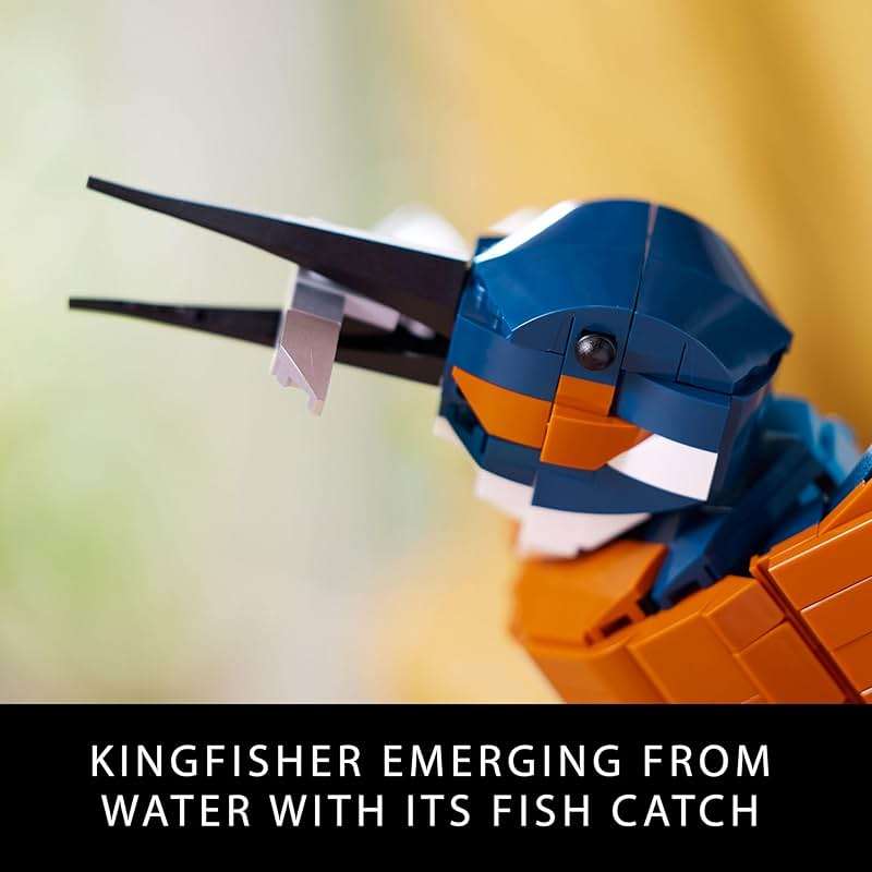 LEGO Icons Kingfisher Bird Model, Creative Set for Adults to Build and Display, Relaxing Project for Bird Lovers & Enthusiasts, Ideal Gift for Home and Office Décor, 10331 - Image 4
