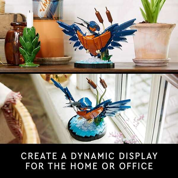 LEGO Icons Kingfisher Bird Model, Creative Set for Adults to Build and Display, Relaxing Project for Bird Lovers & Enthusiasts, Ideal Gift for Home and Office Décor, 10331 - Image 6