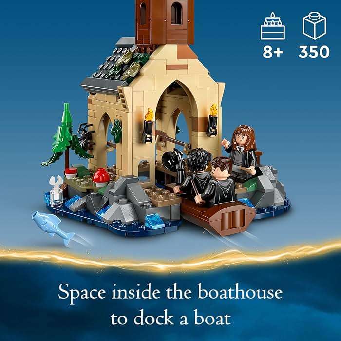 LEGO Harry Potter Hogwarts Boat House Building Toys - Harry Potter Toys for Kids, Girls & Boys, Age 8+ - Birthday Gift with 5 Minifigures - 76426 - Image 5