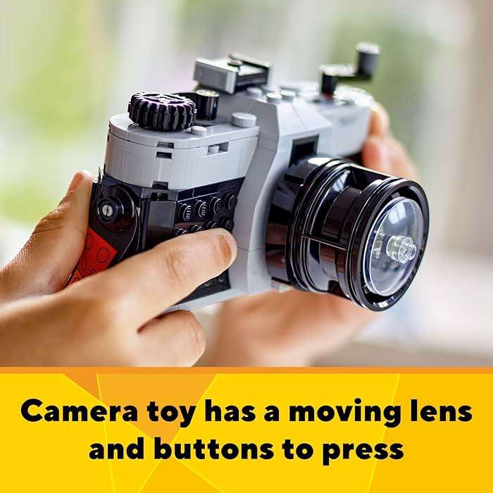 LEGO Creator 3 in 1 Retro Camera Toy, Transforms to Retro Video Camera or to TV Set, Photography Gift for Boys and Girls Ages 8 Years Old and Up Who Enjoy Creative Play, 31147 - Image 4