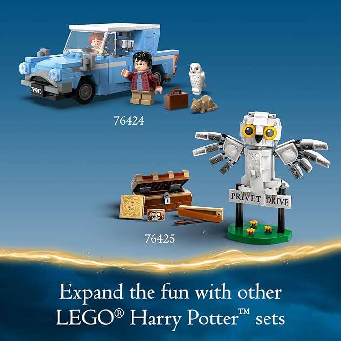 LEGO Harry Potter Flying Ford Anglia, Buildable Car Toy with 2 Minifigures for Role Play, Fantasy Playset for Kids, Harry Potter Car, Gift for Boys, Girls and Any Fan Ages 7 and Up, 76424 - Image 6