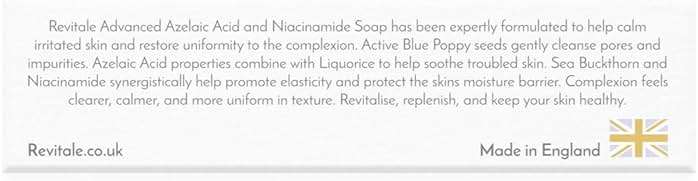 REVITALE Advanced Azelaic Acid & Niacinamide Soap – Calming Cleansing Bar for Smooth, Balanced & Protected Skin - Image 8