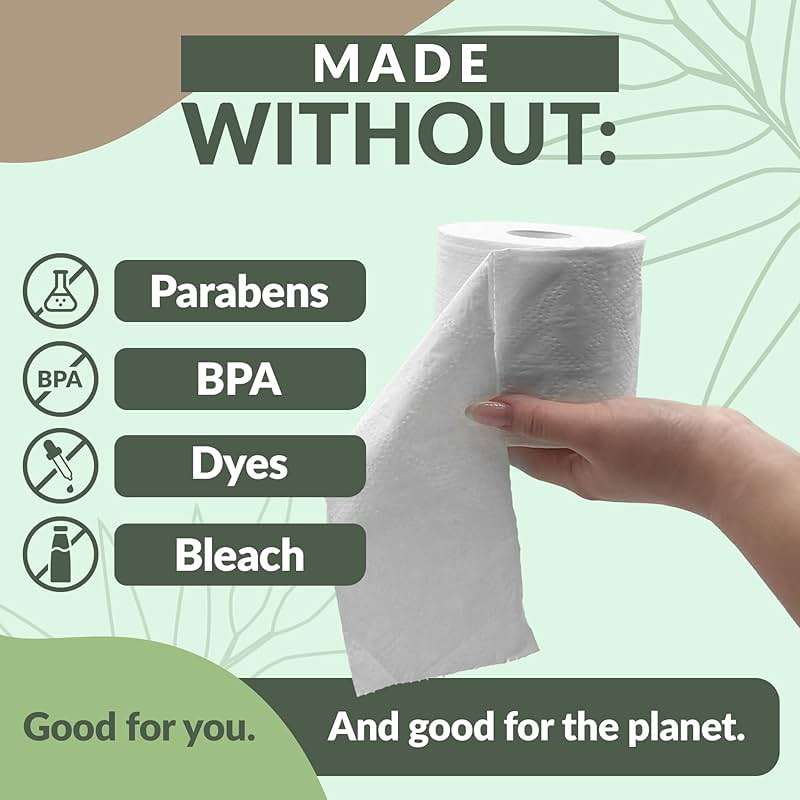 Reli. Bamboo Toilet Paper (12 Jumbo Rolls) | 3 Ply Toilet Paper (350 Sheets/Roll) Bathroom Tissue | Organic Bath Tissue | Bamboo Chemical Free Rolls (4200 Sheets Total) - Image 6