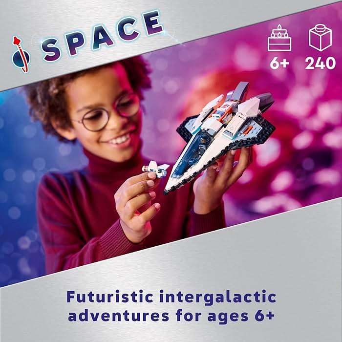 LEGO City Interstellar Spaceship Toy for Kids, Creative Play Space Building Set with Spacecraft Model, Drone, and Astronaut Figure, Building Toy for Boys, Girls and Kids Ages 6 and Up, 60430 - Image 2