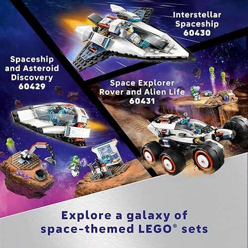 LEGO City Interstellar Spaceship Toy for Kids, Creative Play Space Building Set with Spacecraft Model, Drone, and Astronaut Figure, Building Toy for Boys, Girls and Kids Ages 6 and Up, 60430 - Image 6