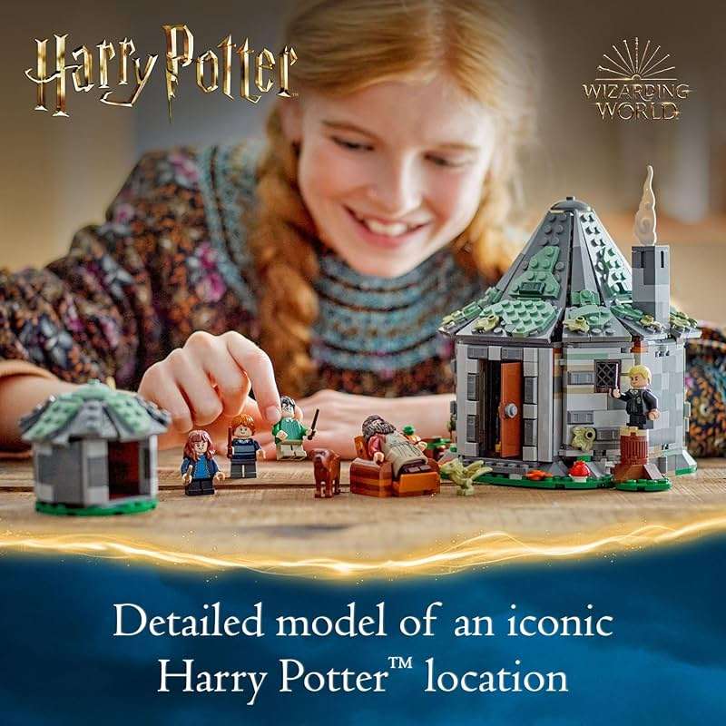 LEGO Harry Potter Hagrid's Hut: an Unexpected Visit - Harry Potter Toy for Boys & Girls Ages 8+ - Kids Building Toys W/Buildable House, 7 Minifigures & Dragon - 76428 - Image 2