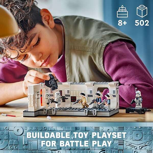 LEGO Star Wars: A New Hope Boarding The Tantive IV Fantasy Toy, Collectible Star Wars Toy with Exclusive 25th Anniversary Minifigure Clone Trooper Fives, Gift Idea for Kids Ages 8 and Up, 75387 - Image 2