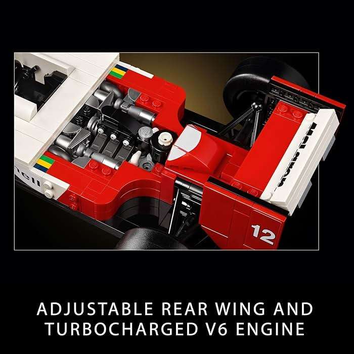 LEGO Icons McLaren MP4/4 & Ayrton Senna Minifigure Model Car Kit - Buildable F1 McLaren Set for Adults, Ages 18+ - Gift for Birthdays - 10330 - Image 6