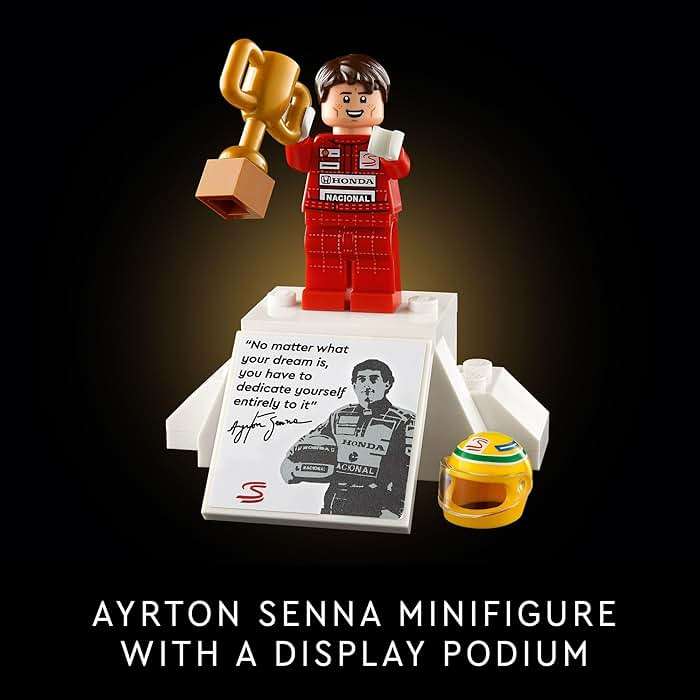 LEGO Icons McLaren MP4/4 & Ayrton Senna Minifigure Model Car Kit - Buildable F1 McLaren Set for Adults, Ages 18+ - Gift for Birthdays - 10330 - Image 7