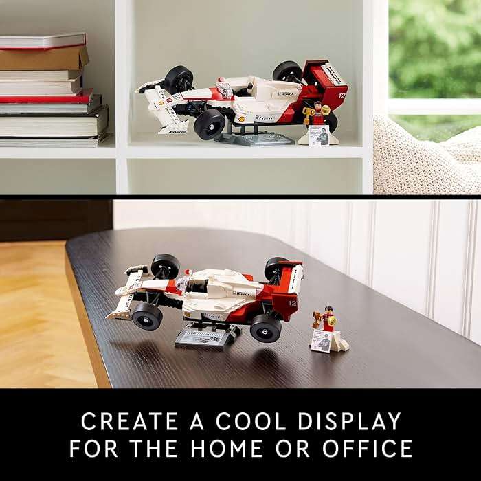 LEGO Icons McLaren MP4/4 & Ayrton Senna Minifigure Model Car Kit - Buildable F1 McLaren Set for Adults, Ages 18+ - Gift for Birthdays - 10330 - Image 8