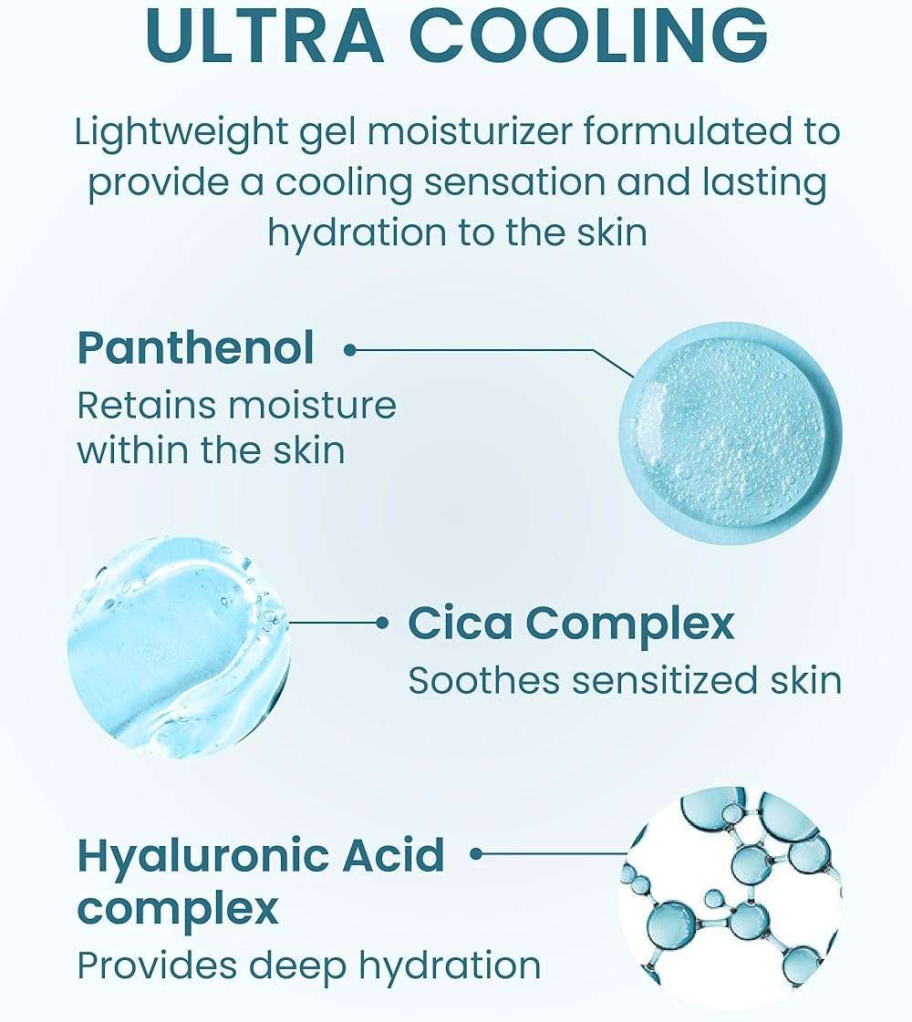 BEYOND Angel Aqua Moisture Cream (5.1 fl oz) - Vegan Cooling Face Gel Moisturizer - Soothing Cica, Hyaluronic Acid & Panthenol - Lightweight Hydrating Sleeping Mask - Korean Skincare - Image 3