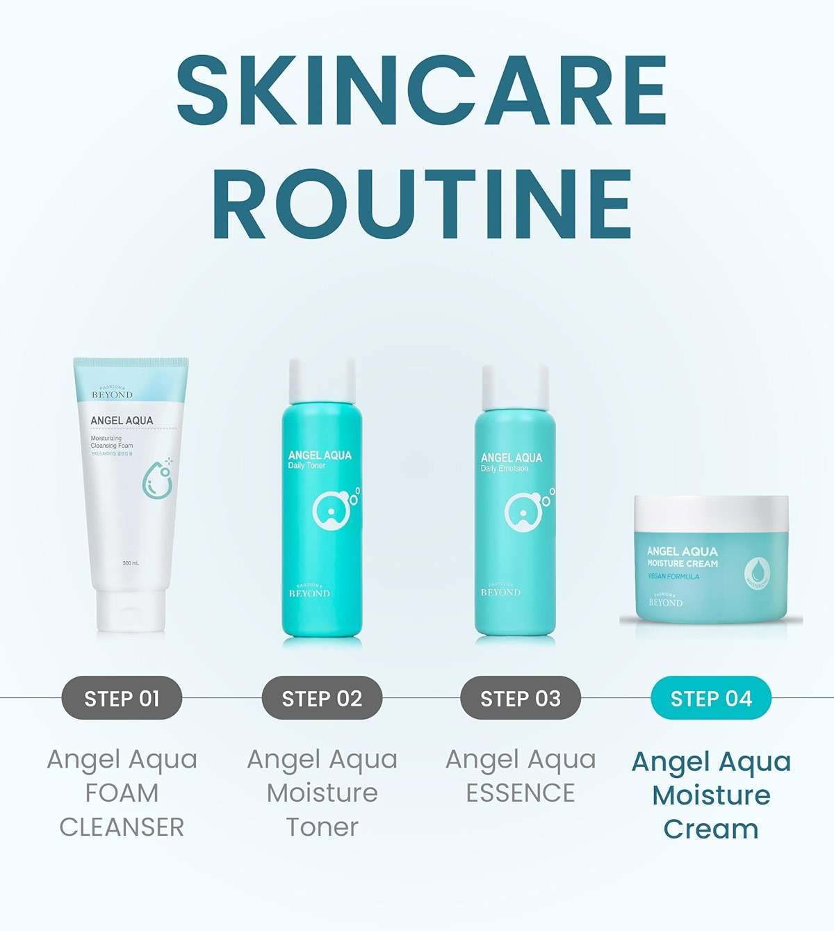 BEYOND Angel Aqua Moisture Cream (5.1 fl oz) - Vegan Cooling Face Gel Moisturizer - Soothing Cica, Hyaluronic Acid & Panthenol - Lightweight Hydrating Sleeping Mask - Korean Skincare - Image 6