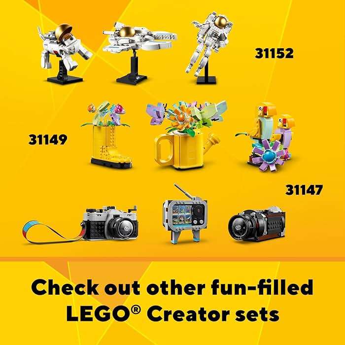 LEGO Creator 3 in 1 Retro Roller Skate Building Kit, Transforms from Roller Skate Toy to Mini Skateboard to Boom Box Radio, Birthday Gift for Skaters, Cool Toy for Boys and Girls Ages 8 and Up, 31148 - Image 6