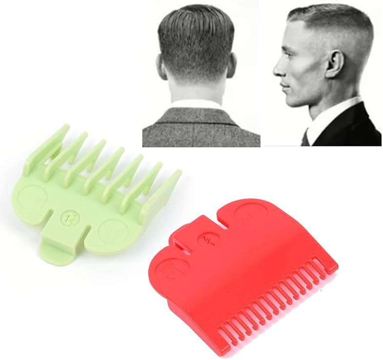 Trimmer Attachments Attachment Comb, 1.5mm and 4.5mm Hair Comb Set Men's Hair Trimmer Beard Trimmer Replacement Hair Clipper Combs Limit Comb Set - Image 1