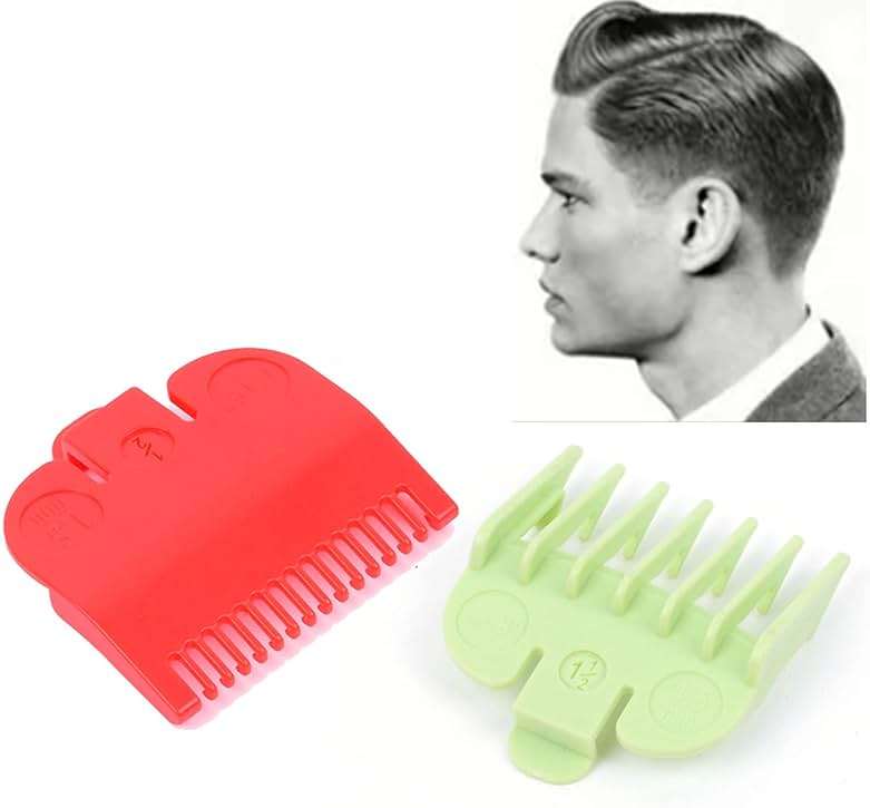 Trimmer Attachments Attachment Comb, 1.5mm and 4.5mm Hair Comb Set Men's Hair Trimmer Beard Trimmer Replacement Hair Clipper Combs Limit Comb Set - Image 9
