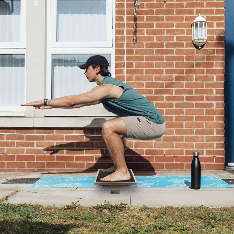 Wooden Wobble Board for Adults - Anti-Slip Balance Board for Stand-Desk Core Strength Therapy - Image 7