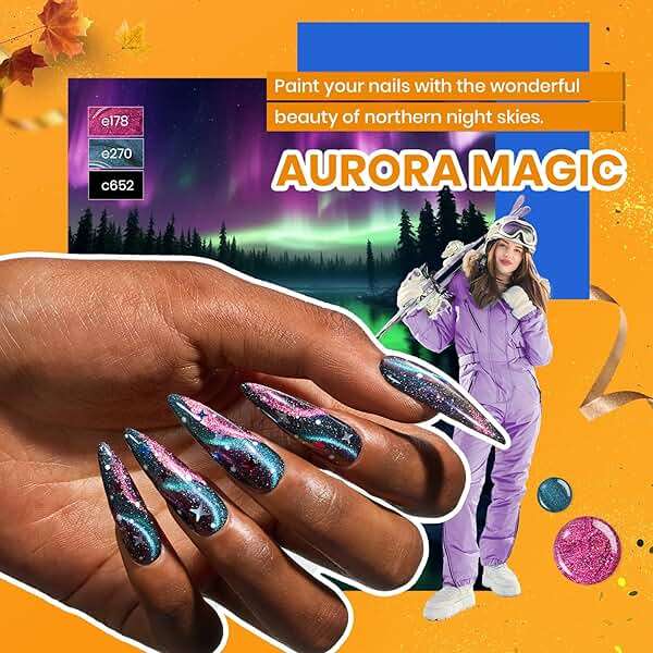 beetles 85 Pcs Gel Nail Polish Kit with UV Light - 35 Colors Gel Polish Set Travel Diary All in One Manicure Kit with Nails Tips and Base Top Coat Soak Off Home DIY Salon Gifts for Women Teens Girls - Image 3