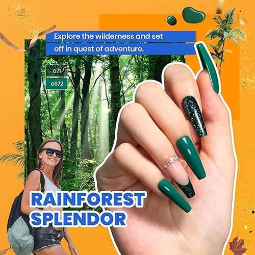 beetles 85 Pcs Gel Nail Polish Kit with UV Light - 35 Colors Gel Polish Set Travel Diary All in One Manicure Kit with Nails Tips and Base Top Coat Soak Off Home DIY Salon Gifts for Women Teens Girls - Image 4