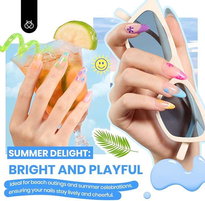 Beetles Gel Nail Polish Kit with U V Light 85Pcs, 55 Colors Seasonal Symphony Set with Diamond Decorations & Manicure Art Stickers and Tools Soak Off for All Season - Image 6