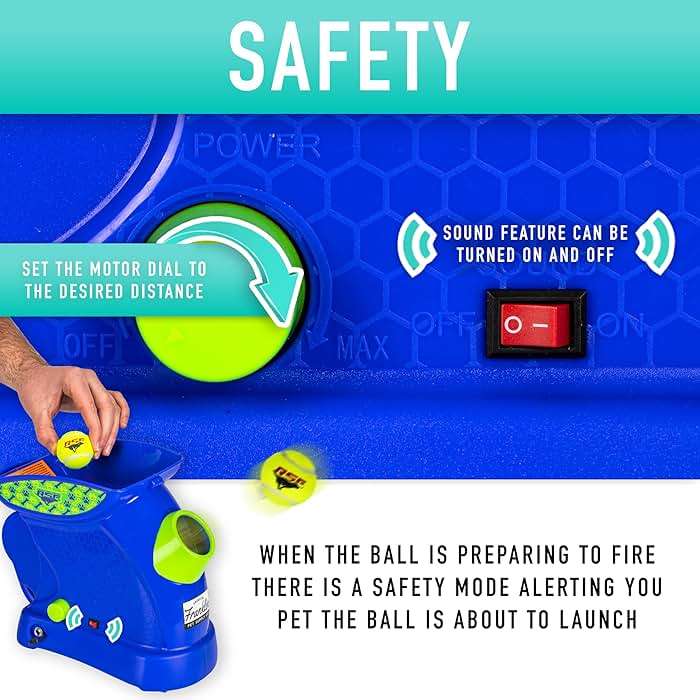 Franklin Pet Supply Co. Ready Set Fetch Mini Automatic Tennis Ball Launcher Dog Toy - Electronic Mini Tennis Ball Thrower for Fetch + Playtime - Launches up to 40 Feet - Interactive Dog Toy - Image 5